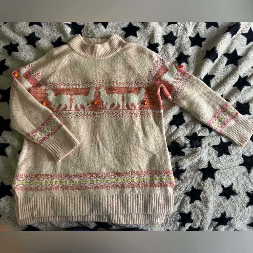 Anthropology lama sweater